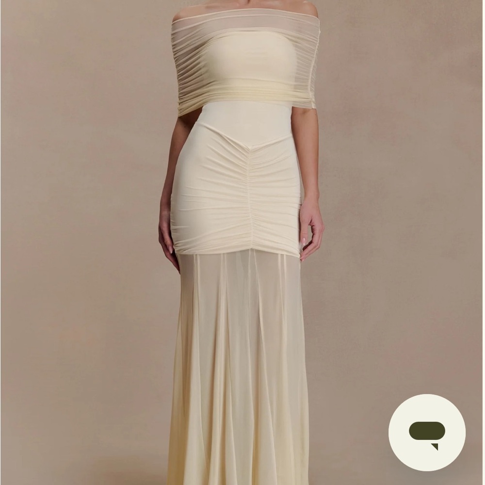 Meshki Caspian Dress Ivory